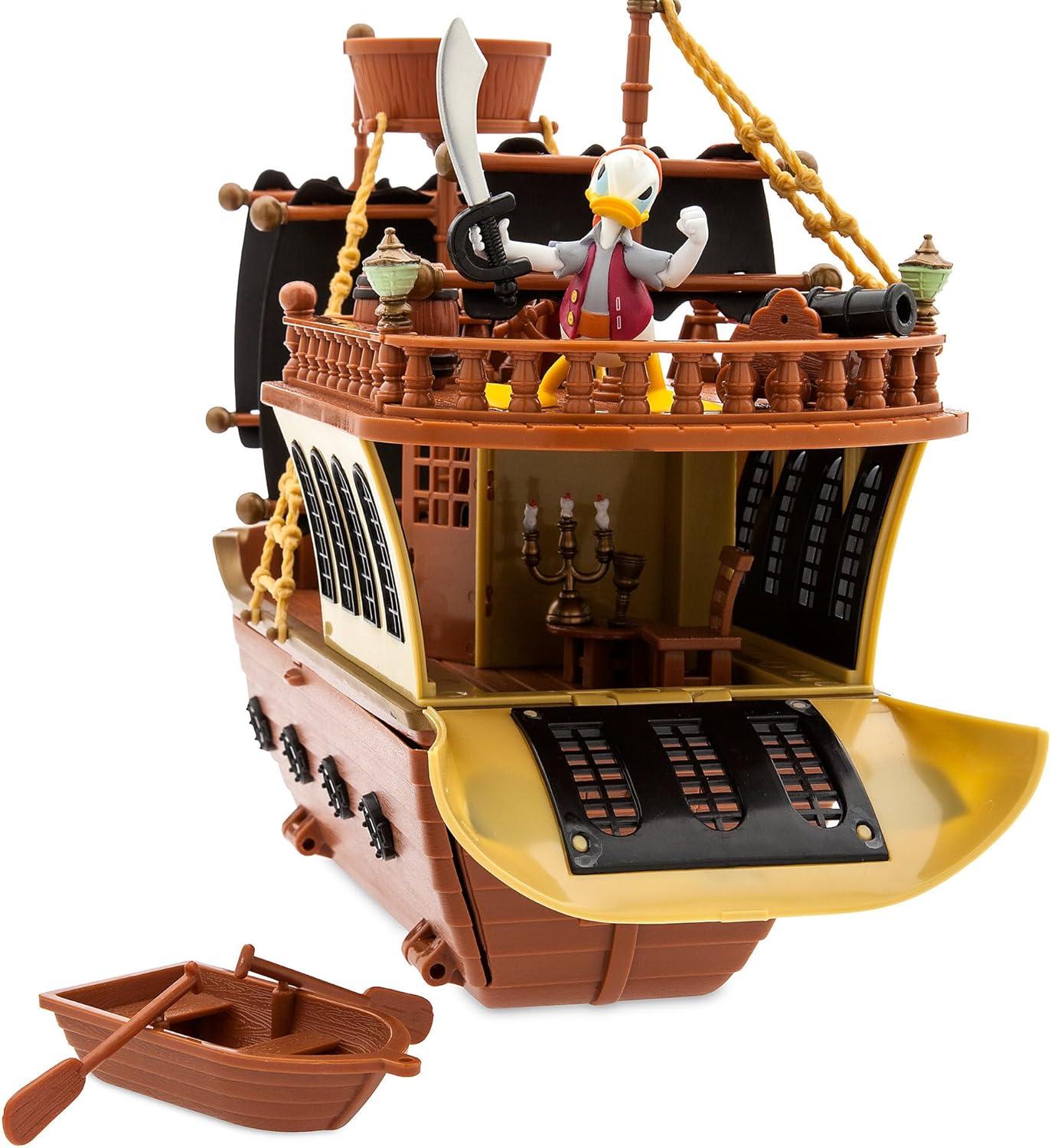 imageDisney Store Official Mickey Mouse and Friends Pirate Ship Play Set Pirates of The Caribbean Theme Mickey Mouse Toys for Toddlers and Kids Interactive Pirate Toys for Kids 35