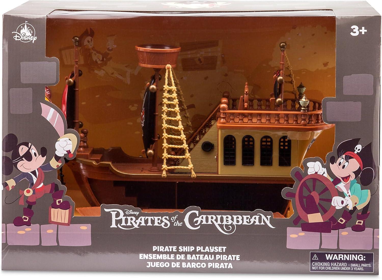 imageDisney Store Official Mickey Mouse and Friends Pirate Ship Play Set Pirates of The Caribbean Theme Mickey Mouse Toys for Toddlers and Kids Interactive Pirate Toys for Kids 35