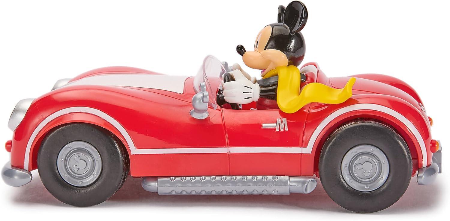 imageDisney Store Official Mickey Mouses Vintage Remote Control Car for Kids  Gloss Red Convertible Roadster with Lights ampamp Sounds Fun RC Car  Mickey Mouse Toy for Boys ampamp Girls