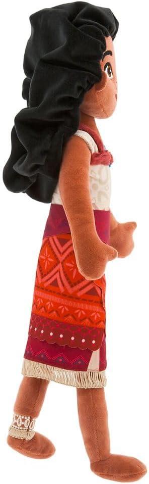 imageDisney Store Official Moana 2 Doll with Detailed Plush Sculpting with Embroidered Features ampamp Tapa Print Dress  Disney Plush with Metallic Heart of Te Fiti Pendant Inspired by Moana 2