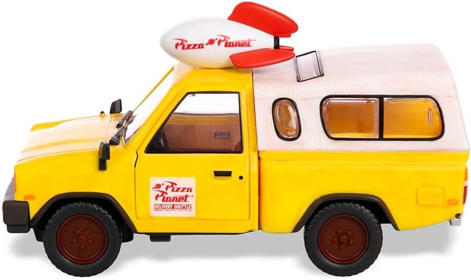 imageDisney Store Official Pizza Planet Truck with Lights ampamp Sounds  Toy Story Action Figures Set Includes Woody ampamp Buzz Lightyear Movable Parts Light Up Features ampamp Vehicle Sounds