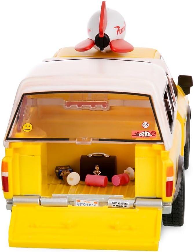 imageDisney Store Official Pizza Planet Truck with Lights ampamp Sounds  Toy Story Action Figures Set Includes Woody ampamp Buzz Lightyear Movable Parts Light Up Features ampamp Vehicle Sounds