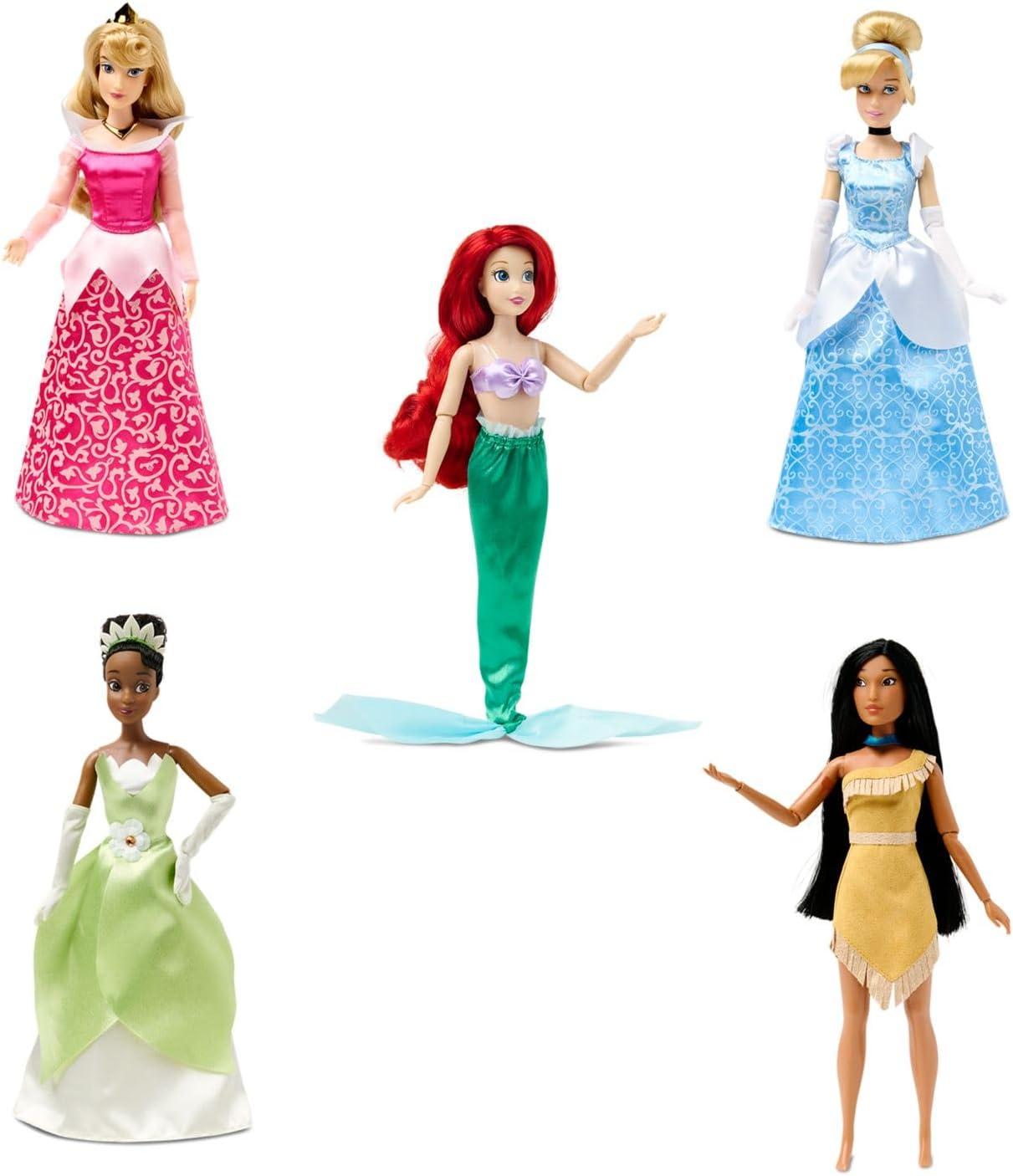 imageDisney Store Official Princess Classic Doll Gift Set 11 Inches Includes Accessories with Molded Details Fully Posable Toy in Classic Outfit Princess Toys for Girls