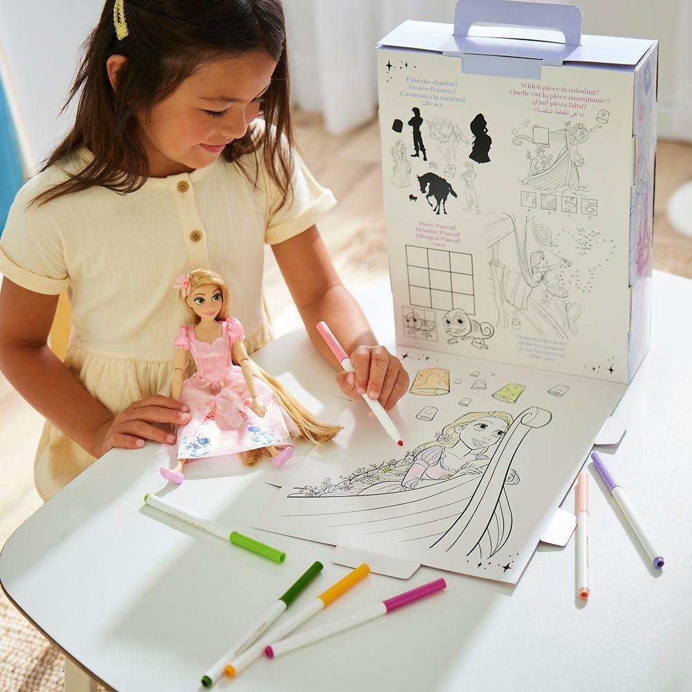 imageDisney Store Official Princess Story Doll  Tinker Bell from Peter Pan 11 Inches Includes Coloring Area and Additional Dress Classic Outfit Perfect for GirlsRapunzel