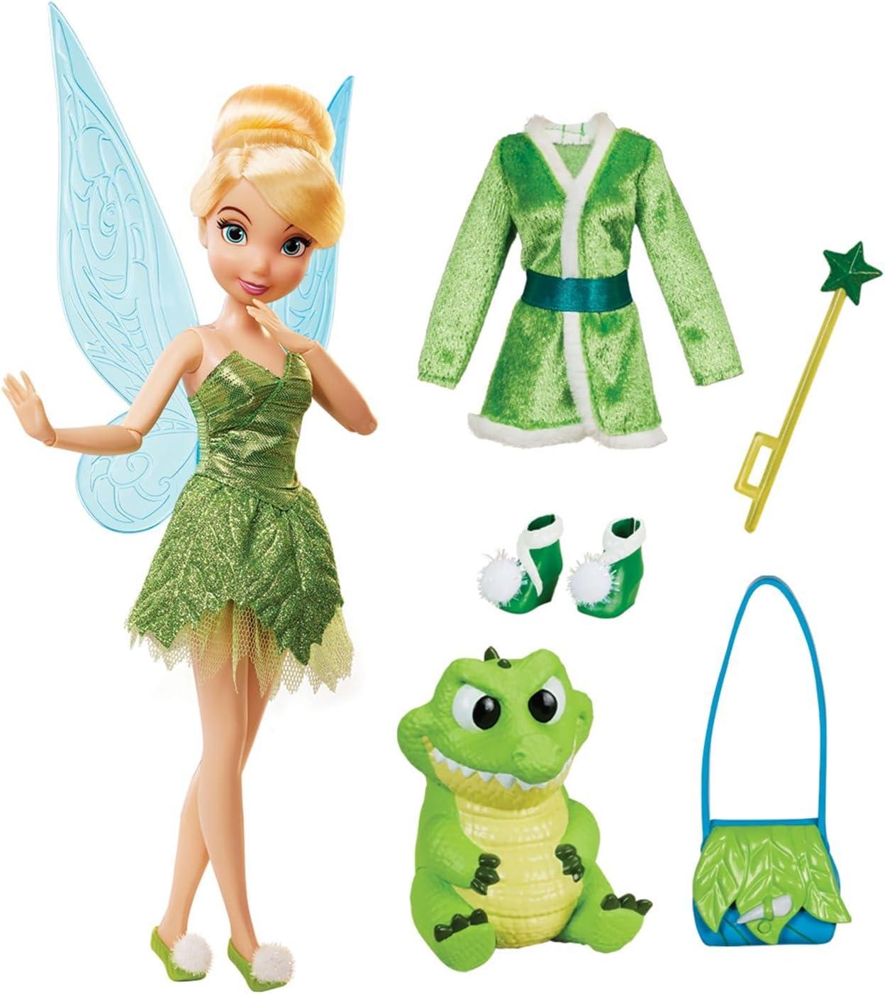 imageDisney Store Official Princess Story Doll  Tinker Bell from Peter Pan 11 Inches Includes Coloring Area and Additional Dress Classic Outfit Perfect for GirlsTinker Belle