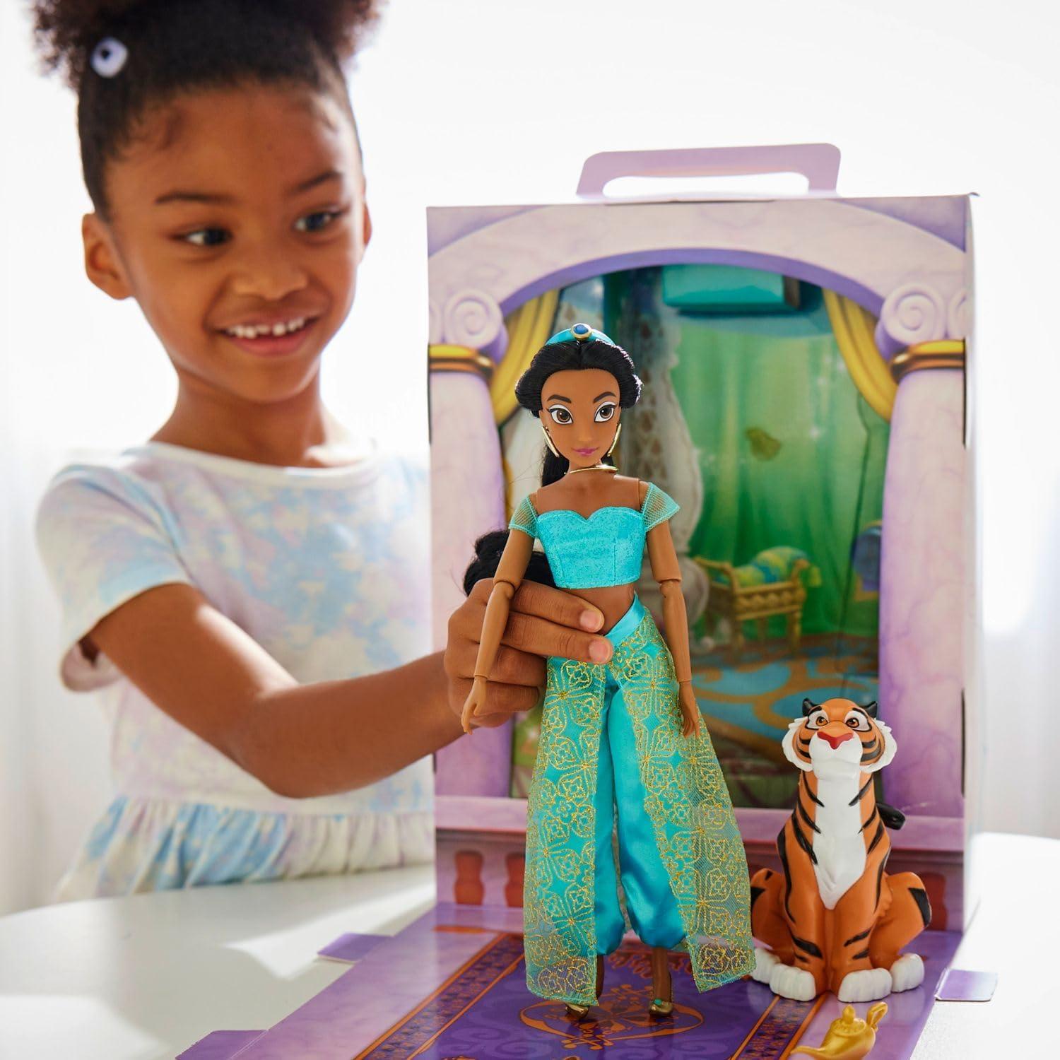 imageDisney Store Official Princess Story Doll  Tinker Bell from Peter Pan 11 Inches Includes Coloring Area and Additional Dress Classic Outfit Perfect for GirlsJasmine