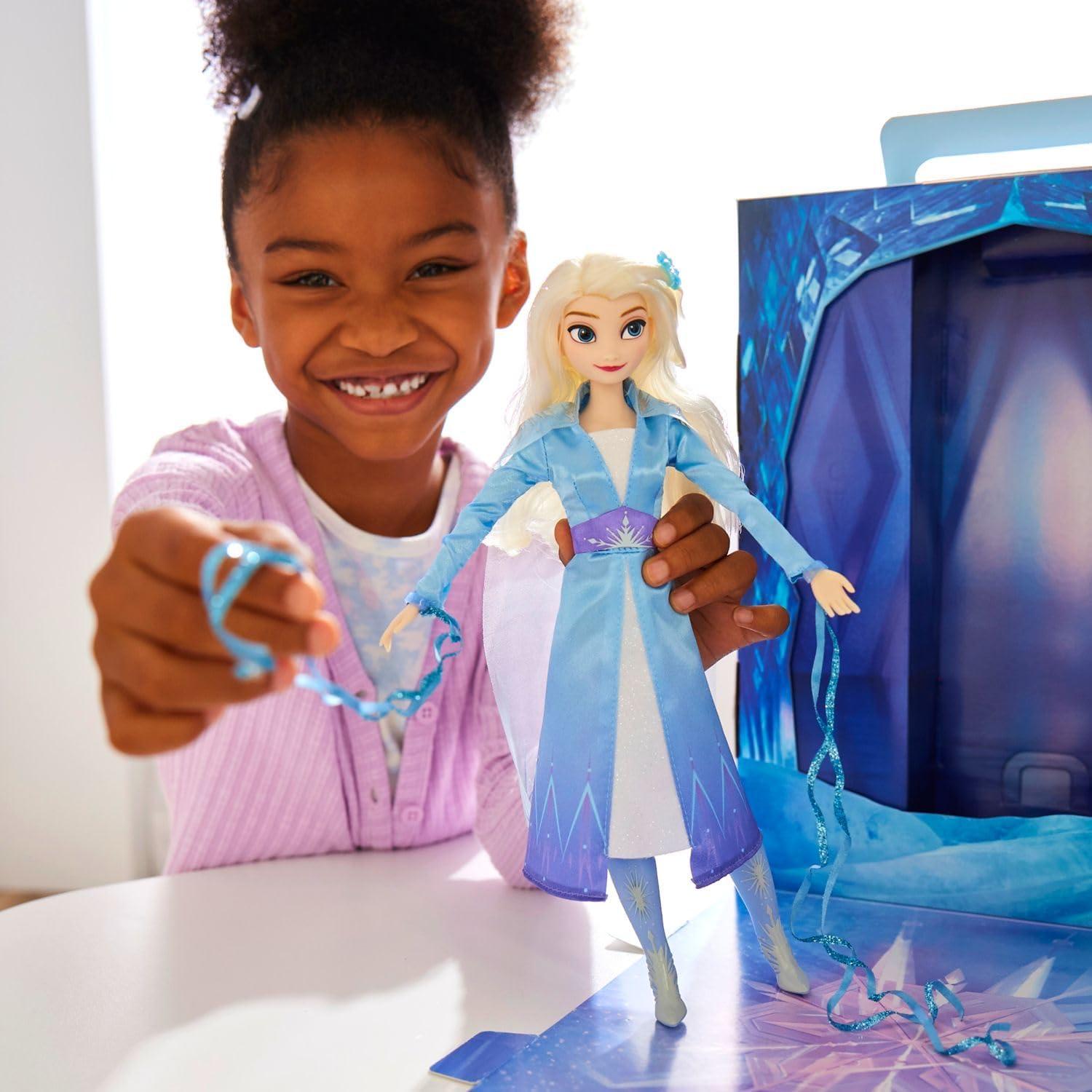 imageDisney Store Official Princess Story Doll  Tinker Bell from Peter Pan 11 Inches Includes Coloring Area and Additional Dress Classic Outfit Perfect for GirlsElsa