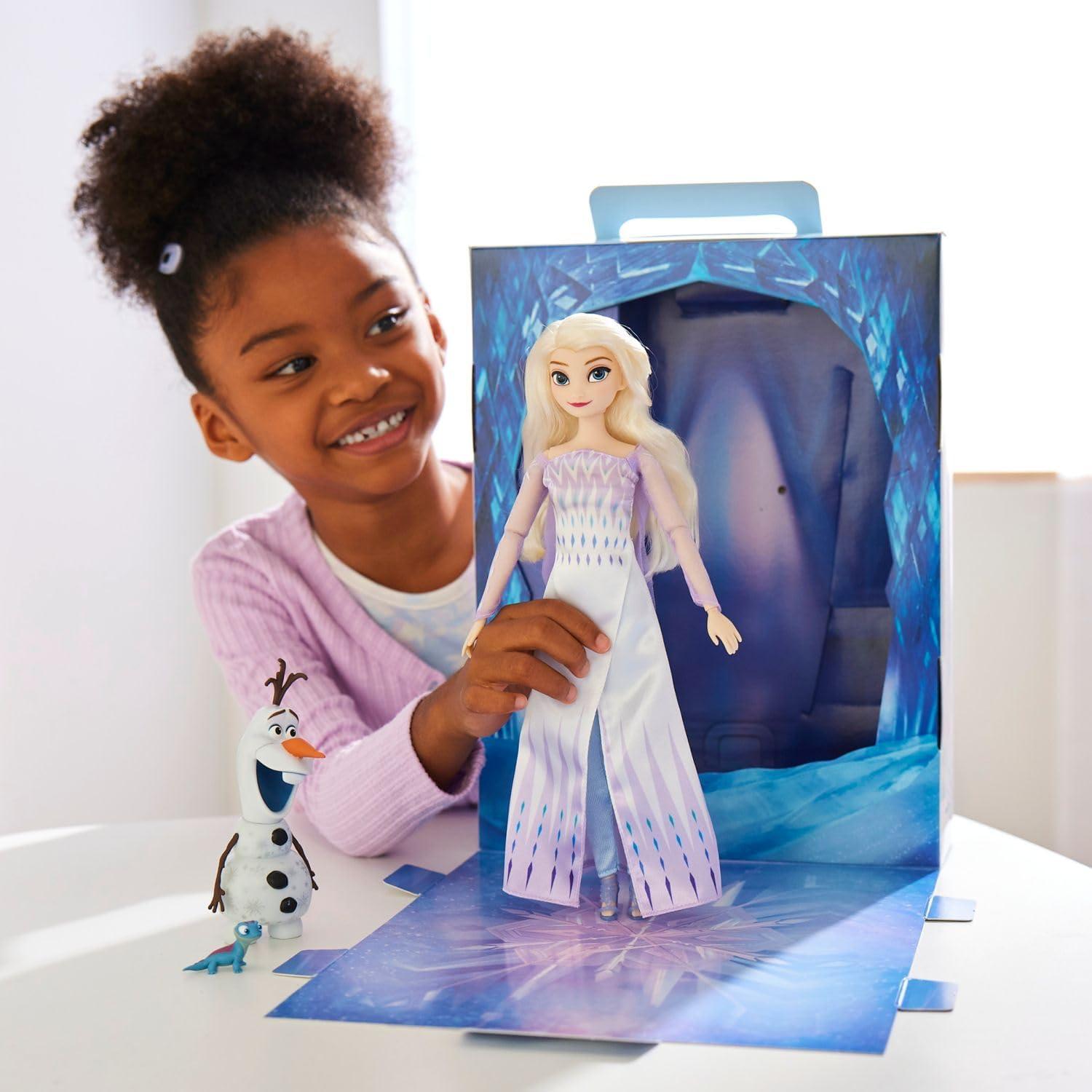 imageDisney Store Official Princess Story Doll  Tinker Bell from Peter Pan 11 Inches Includes Coloring Area and Additional Dress Classic Outfit Perfect for GirlsElsa