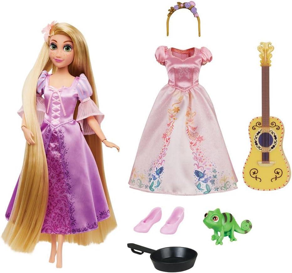 imageDisney Store Official Princess Story Doll  Tinker Bell from Peter Pan 11 Inches Includes Coloring Area and Additional Dress Classic Outfit Perfect for GirlsRapunzel