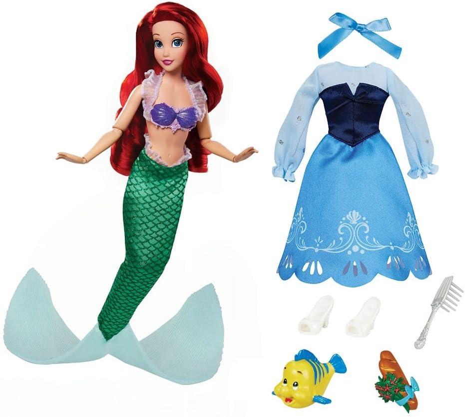 imageDisney Store Official Princess Story Doll  Tinker Bell from Peter Pan 11 Inches Includes Coloring Area and Additional Dress Classic Outfit Perfect for GirlsAriel