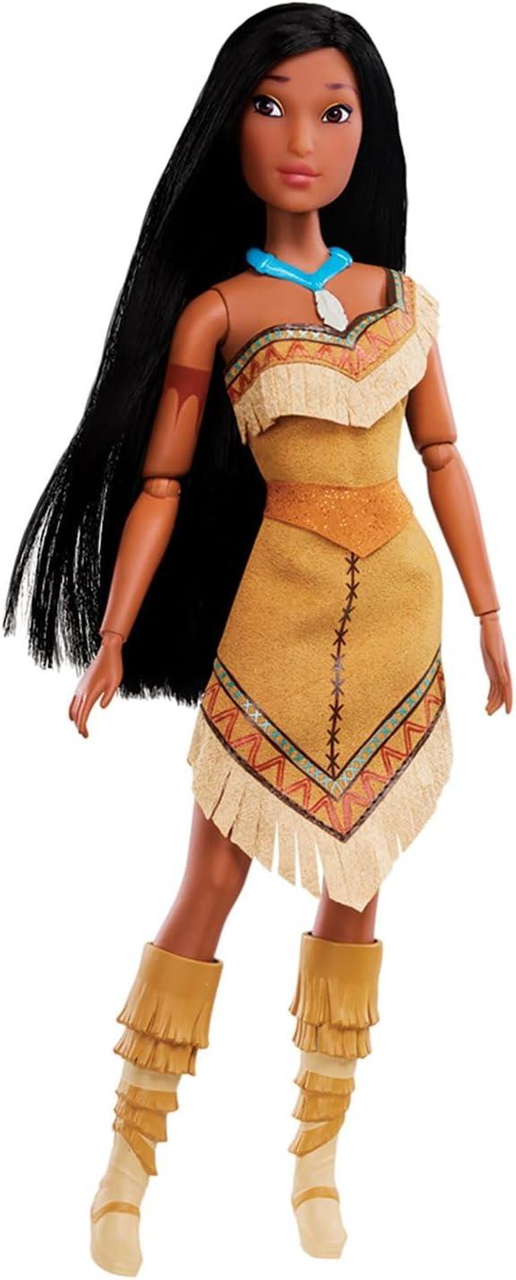 imageDisney Store Official Princess Story Doll  Tinker Bell from Peter Pan 11 Inches Includes Coloring Area and Additional Dress Classic Outfit Perfect for GirlsPocohontas