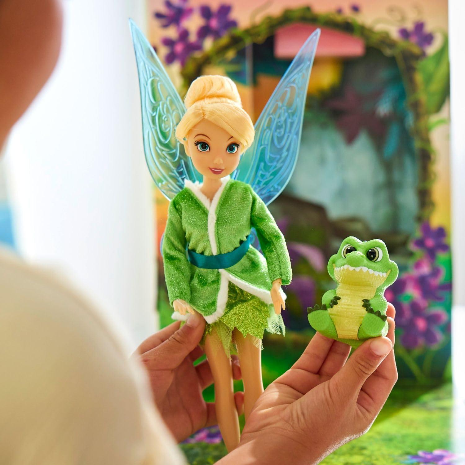 imageDisney Store Official Princess Story Doll  Tinker Bell from Peter Pan 11 Inches Includes Coloring Area and Additional Dress Classic Outfit Perfect for GirlsTinker Belle