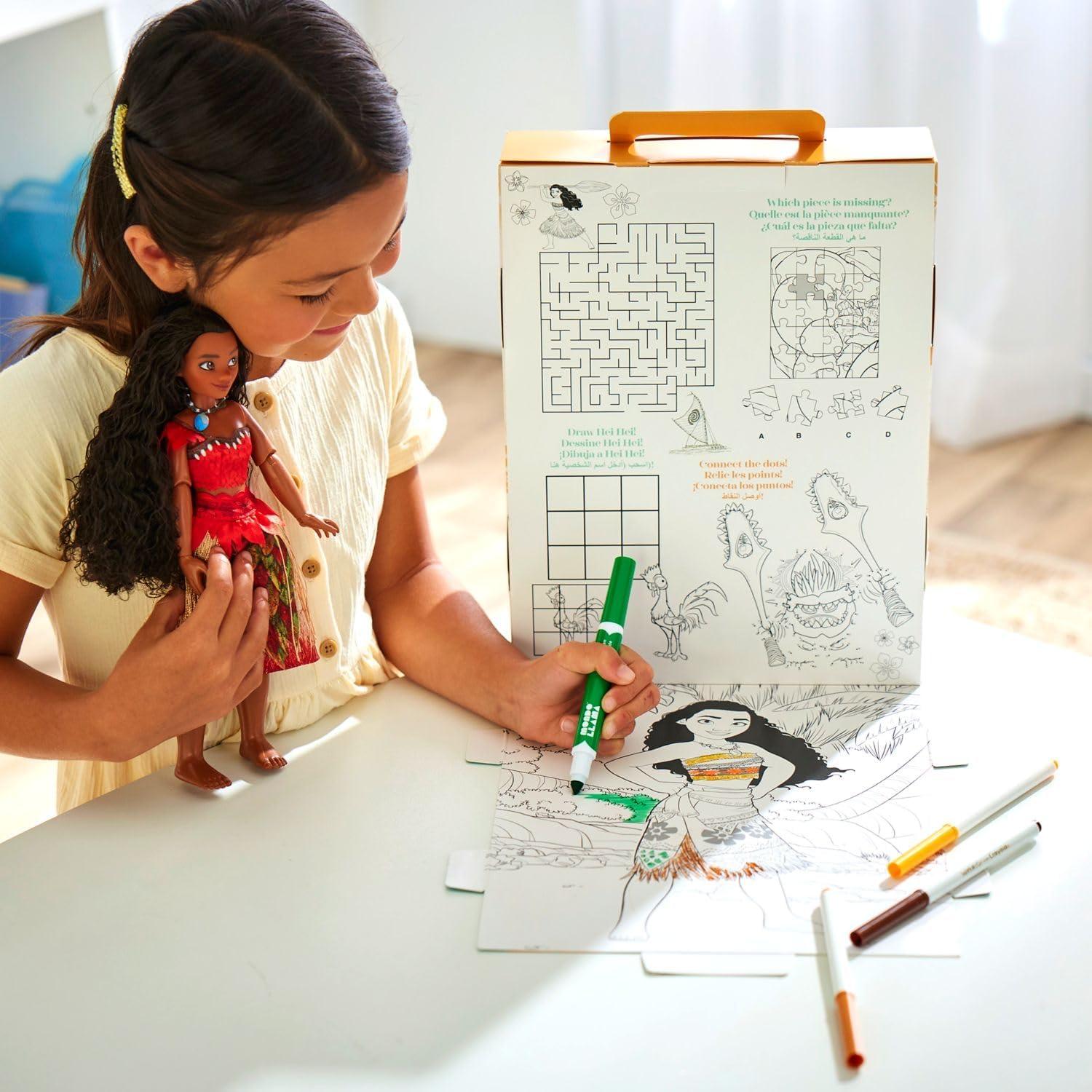 imageDisney Store Official Princess Story Doll  Tinker Bell from Peter Pan 11 Inches Includes Coloring Area and Additional Dress Classic Outfit Perfect for GirlsMoana