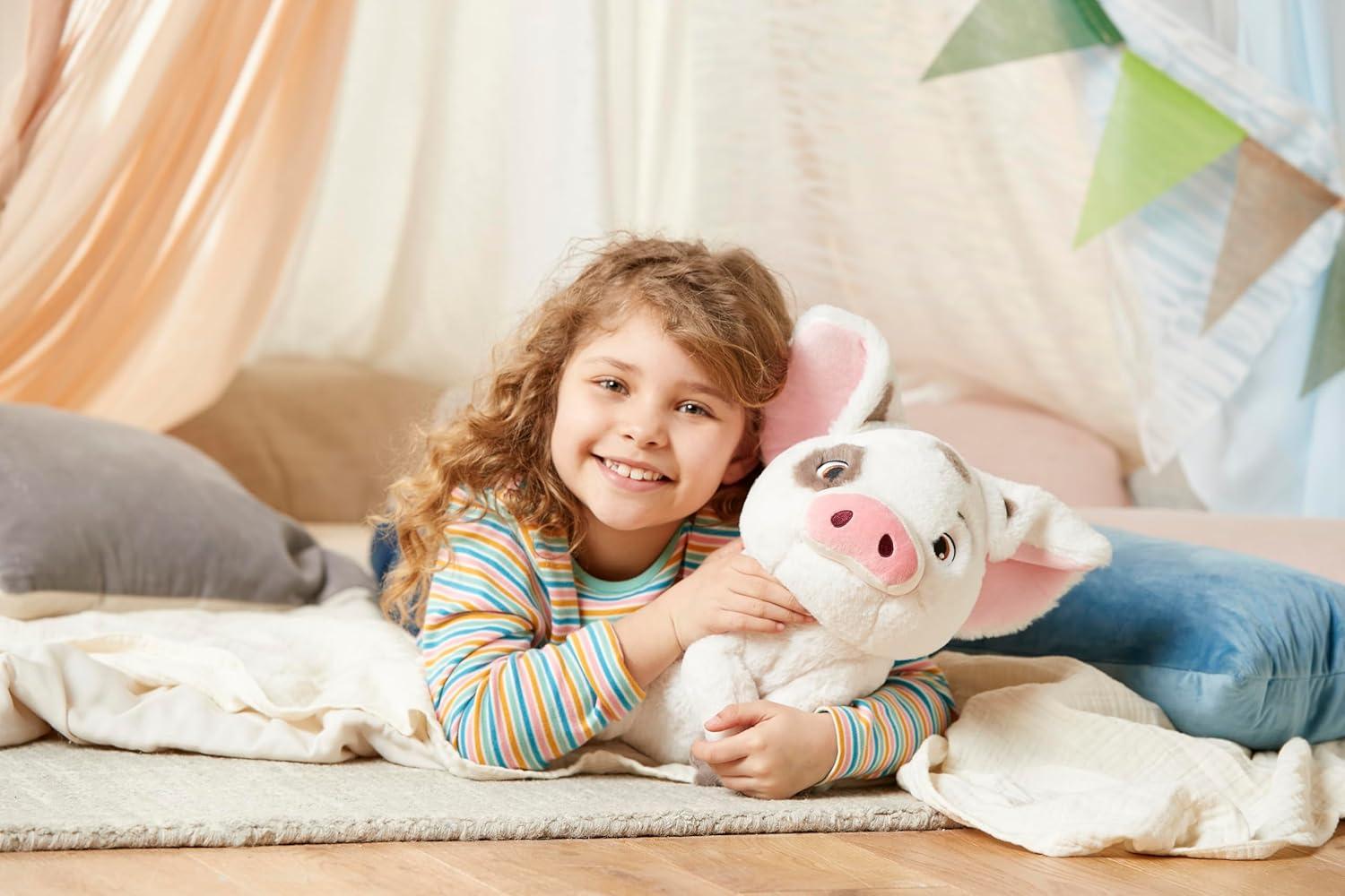 imageDisney Store Official Pua Plush Moana Medium 13 Inches Iconic Cuddly Toy Character with Embroidered Eyes and Soft Plush Features Suitable for All Ages 0Pua