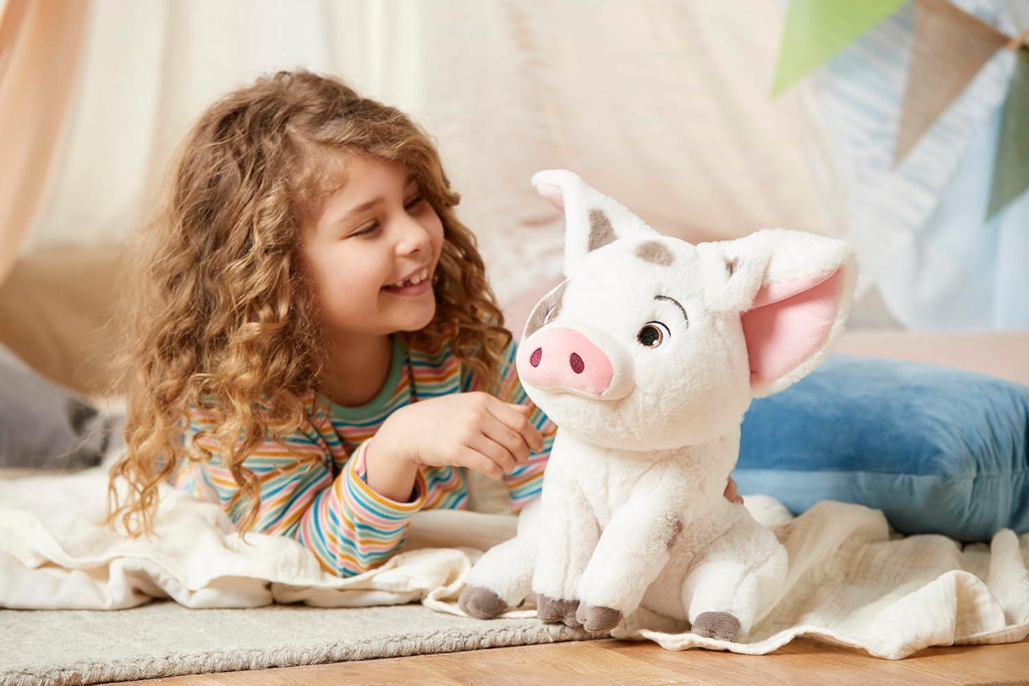 imageDisney Store Official Pua Plush Moana Medium 13 Inches Iconic Cuddly Toy Character with Embroidered Eyes and Soft Plush Features Suitable for All Ages 0Pua