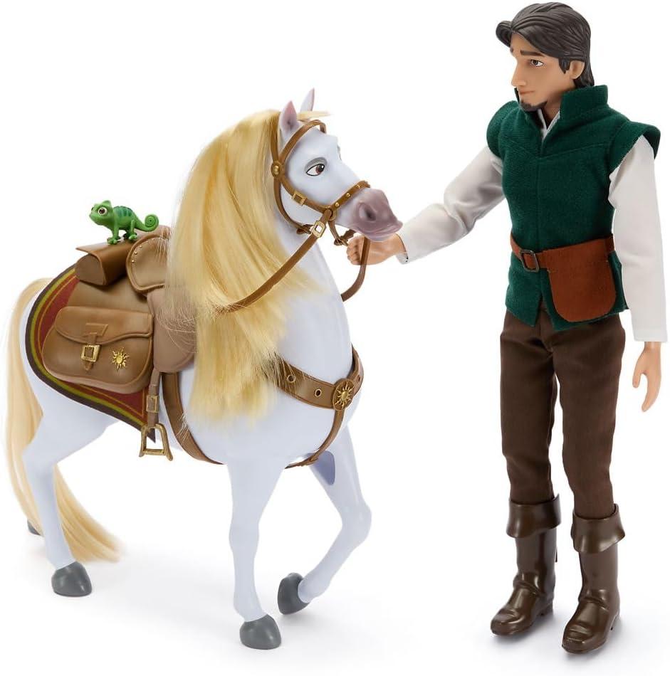 imageDisney Store Official Rapunzel Classic Doll Gift Set  Disney Princess Doll Playset Featuring Rapunzel Flynn Rider Maximus Pascal ampamp Accessories  Tangled Toys for Girls