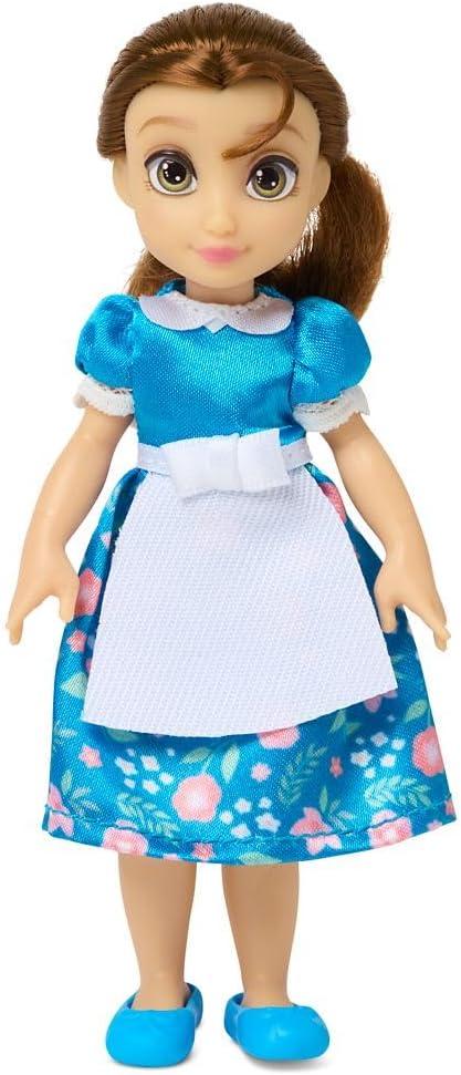 imageDisney Store Official Rapunzel Once Upon a Story Mini Doll Playset Tangled 5 Inch Princess Dolls Girl Toys Birthday Gifts for 4 Year Old GirlsBelle