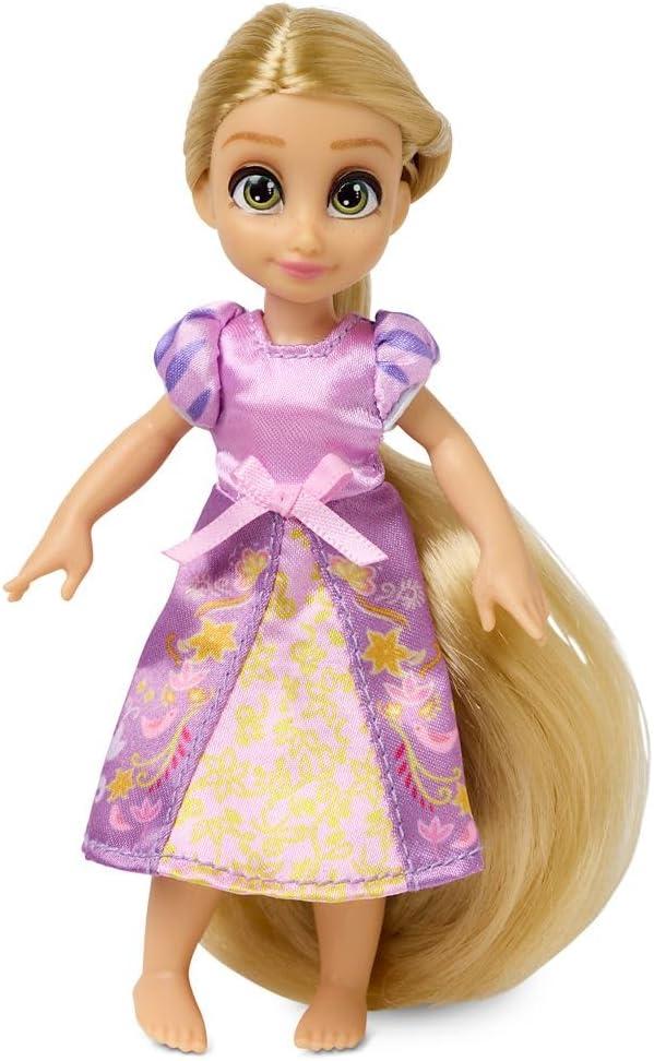imageDisney Store Official Rapunzel Once Upon a Story Mini Doll Playset Tangled 5 Inch Princess Dolls Girl Toys Birthday Gifts for 4 Year Old GirlsRapunzel
