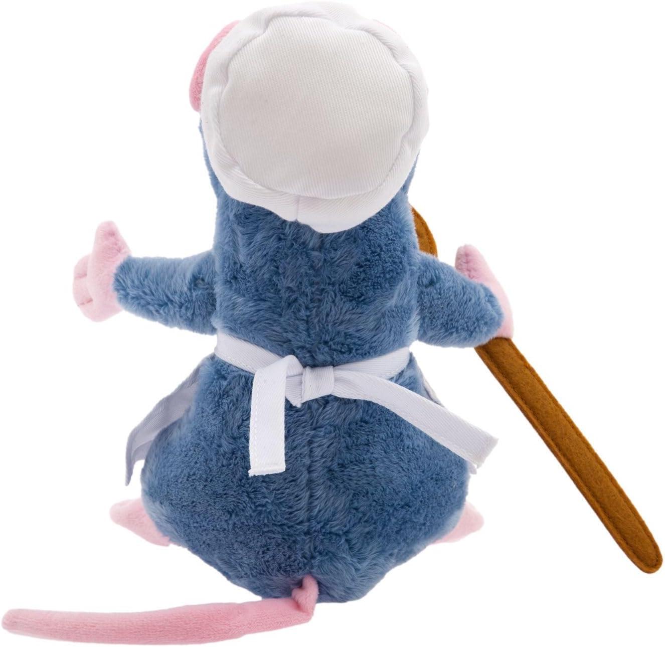 imageDisney Store Official Ratatouille Rat Plush  Master Chef Remy Stuffed Animal with Chefs Hat ampamp Apron Soft Plush Fabric Felt Spoon Detailed Sculpting Embroidered Features  Small 9