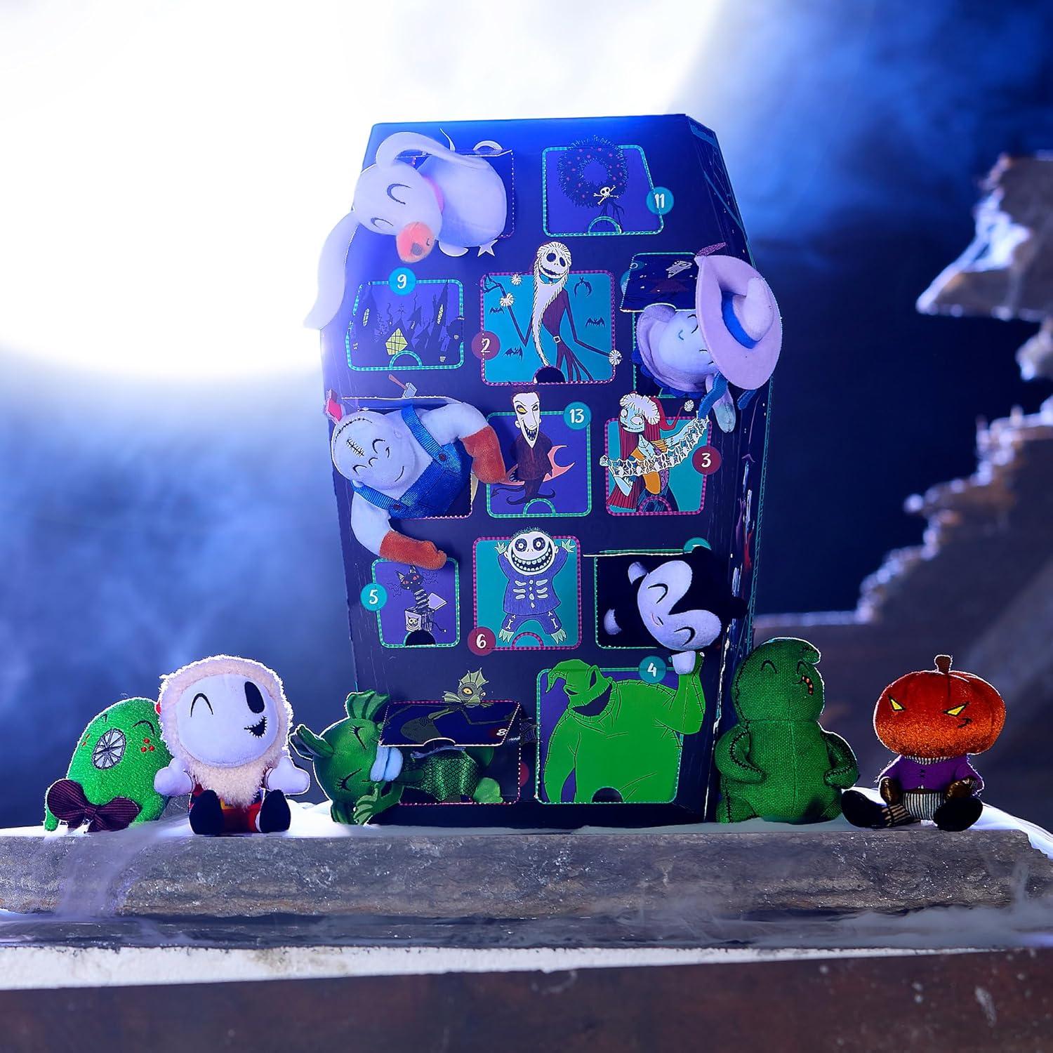 imageDisney Store Official The Nightmare Before Christmas 13Day Halloween Countdown Calendar  Includes 13 Mini Disney Plush Toys Featuring Santa Jack Skellington Sally Zero Oogie Boogie and More