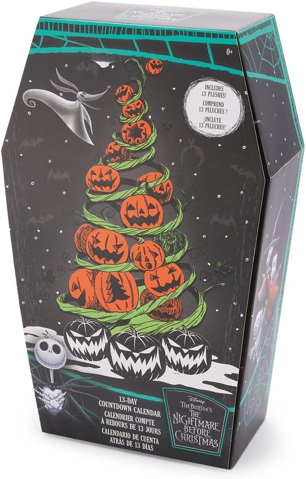imageDisney Store Official The Nightmare Before Christmas 13Day Halloween Countdown Calendar  Includes 13 Mini Disney Plush Toys Featuring Santa Jack Skellington Sally Zero Oogie Boogie and More