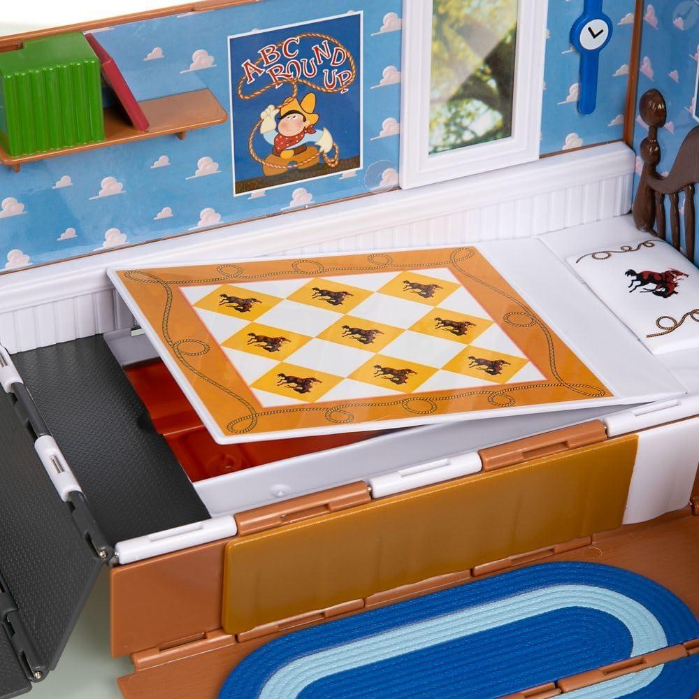 imageDisney Store Official Toy Story Moving Truck Vehicle Play Set  Eggman Movers Truck with Trailer Andys Room Woody Buzz Lightyear Rex RC ampamp Hamm Plus Accessories