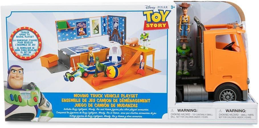 imageDisney Store Official Toy Story Moving Truck Vehicle Play Set  Eggman Movers Truck with Trailer Andys Room Woody Buzz Lightyear Rex RC ampamp Hamm Plus Accessories