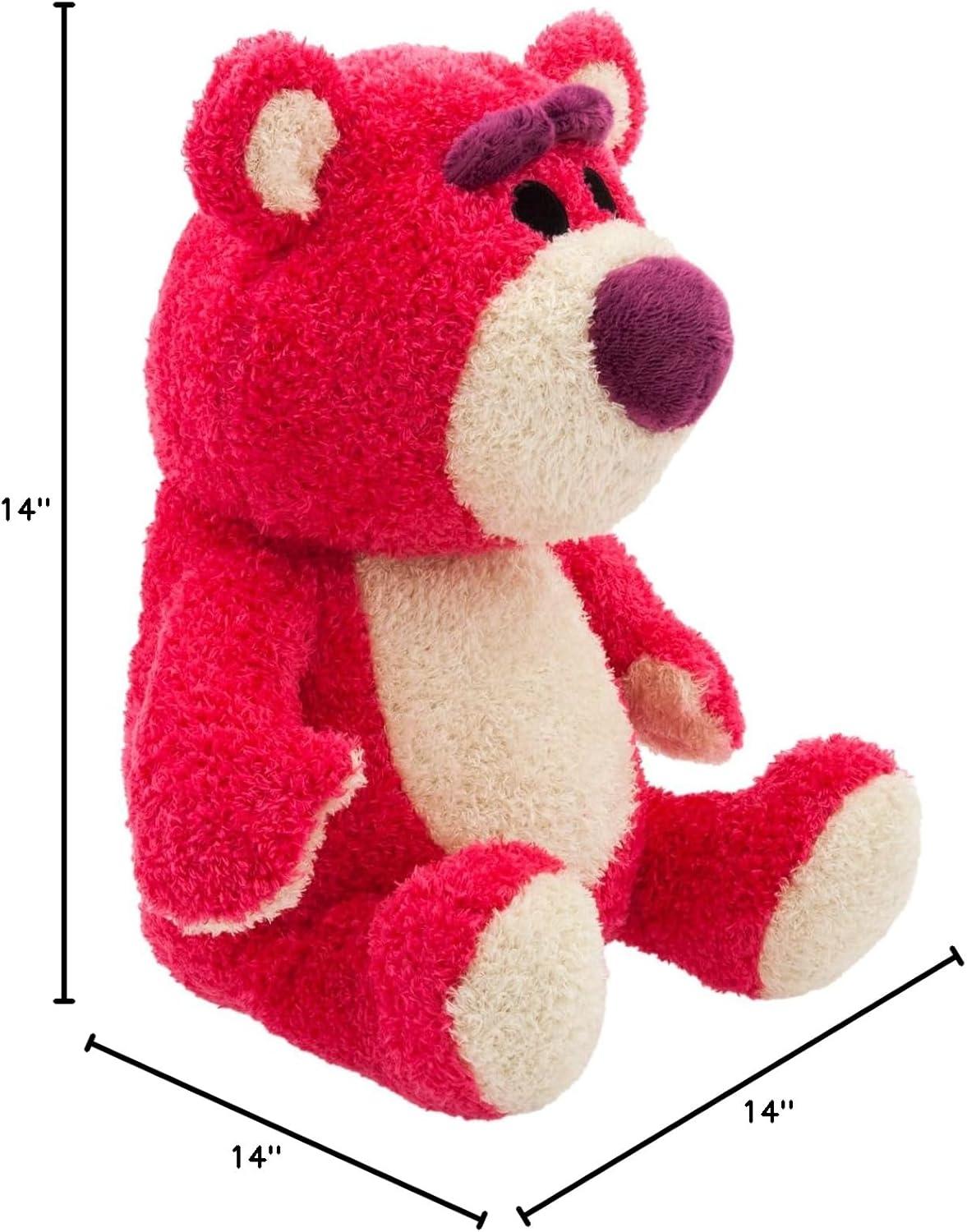 imageDisney Store Official Weighted Plush  Lotso Huggin Bear  Soft Stuffed Animal with Shaggy Coat  25 lb Removable Weight  Ideal Toy Story Toy for Snuggling