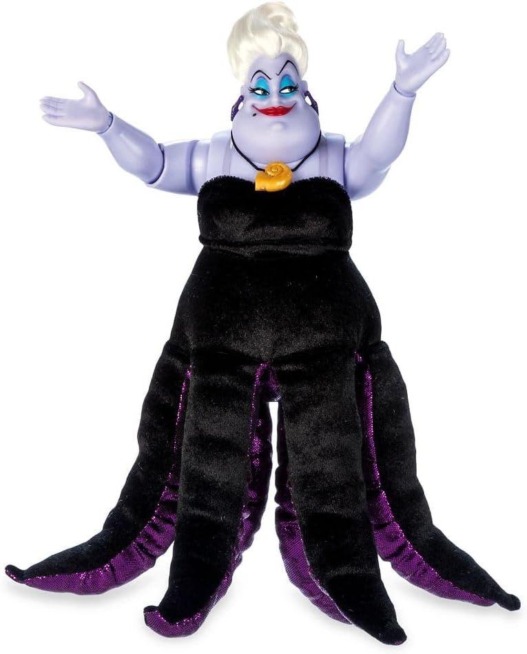 imageDisney Store Singing Ursula Doll Villains Toy Mermaid Toys with Velour Costume Plush Tentacles Styled Hair and Molded Shell Necklace  Inspired by The Little Mermaid 1989