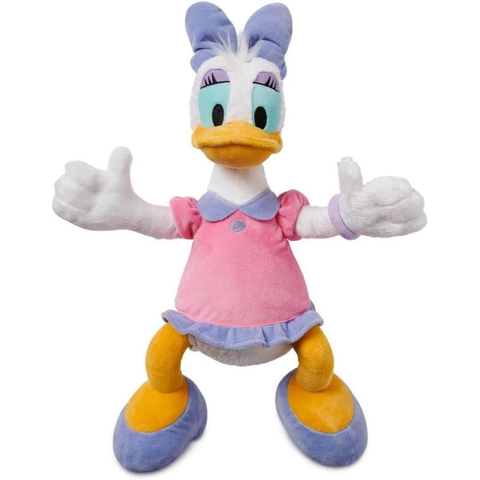 imageDISNEY STORE Official Angel Medium Soft Toy for Kids Cuddly Character with Fuzzy Texture and Embroidered Details Flexible Floppy Ears Disney Plushy Suitable for All AgesDaisy Duck