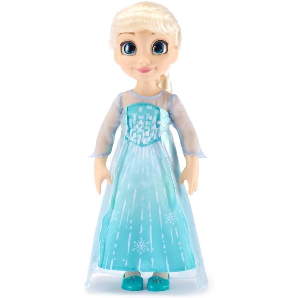imageDISNEY STORE Official Anna Once Upon a Story Doll  16 Inch Disney Princess Toys Featuring Reflective Eyes with 3D Pupil and Iris Detailed Costume Hair Comb ampamp Shoes  Comes in Display BoxElsa