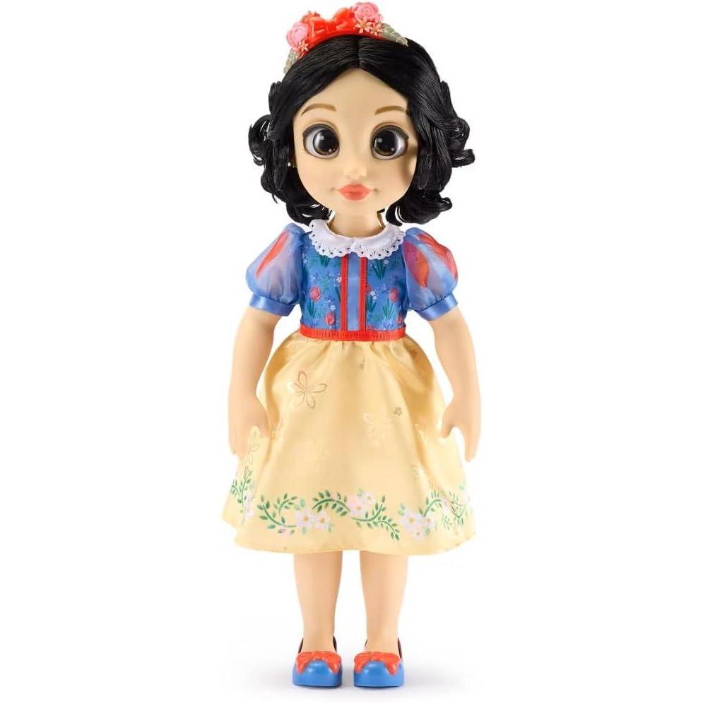 imageDISNEY STORE Official Anna Once Upon a Story Doll  16 Inch Disney Princess Toys Featuring Reflective Eyes with 3D Pupil and Iris Detailed Costume Hair Comb ampamp Shoes  Comes in Display BoxSnow White