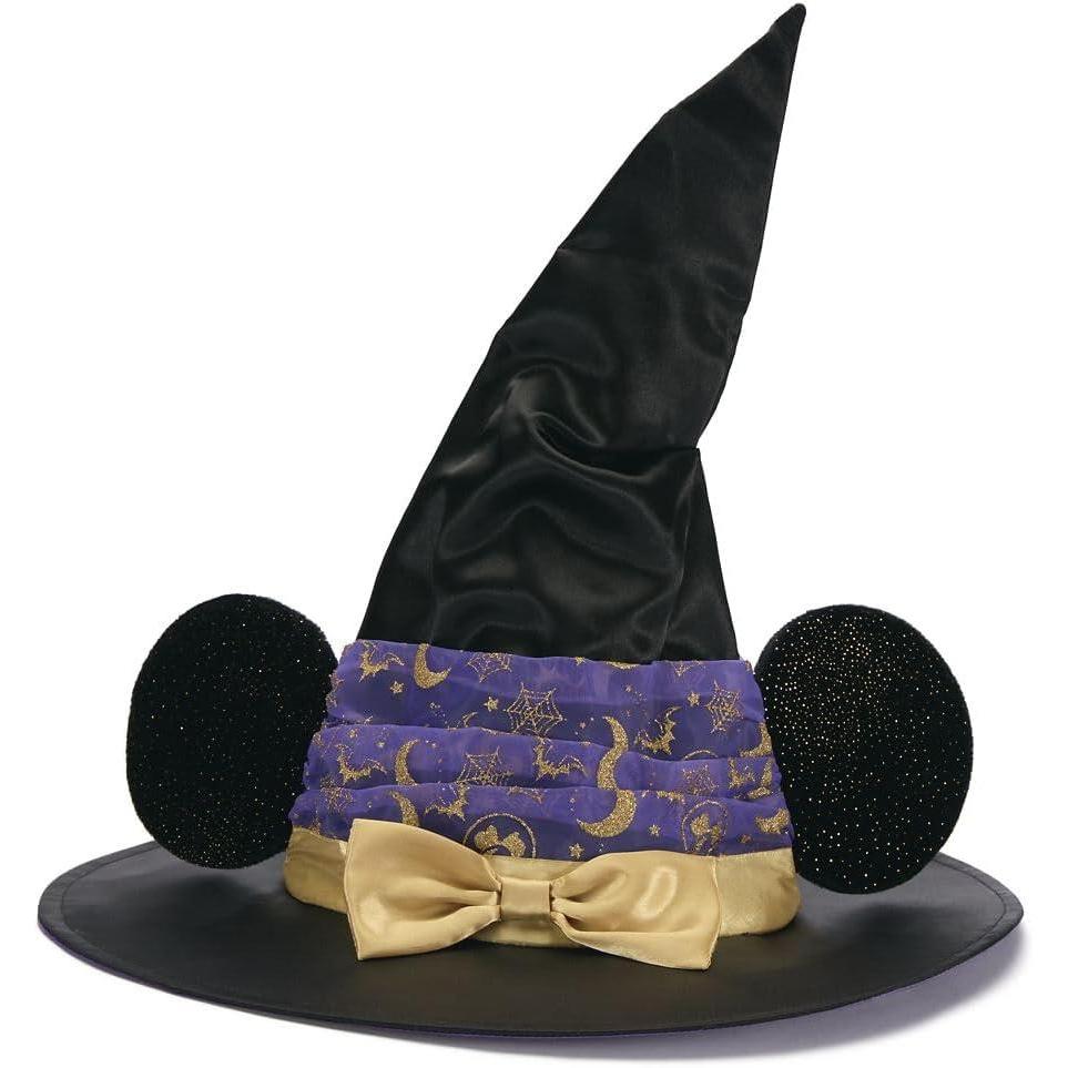 imageDISNEY STORE Official Minnie Mouse Witch Hat for Kids  Halloween Party Costume Accessory with Golden Flecks Ears Organza Hatband and Wired Brim  Fits Most  Matches Minnie Mouse Witch Costume