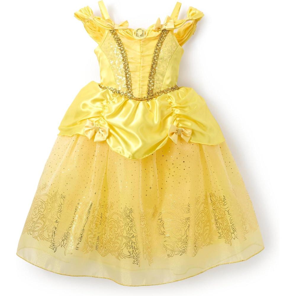 imageDISNEY STORE Official Princess Halloween Costume for Kids  Disney Princess Dresses  Dress up Clothes for Pretend PlayBelle