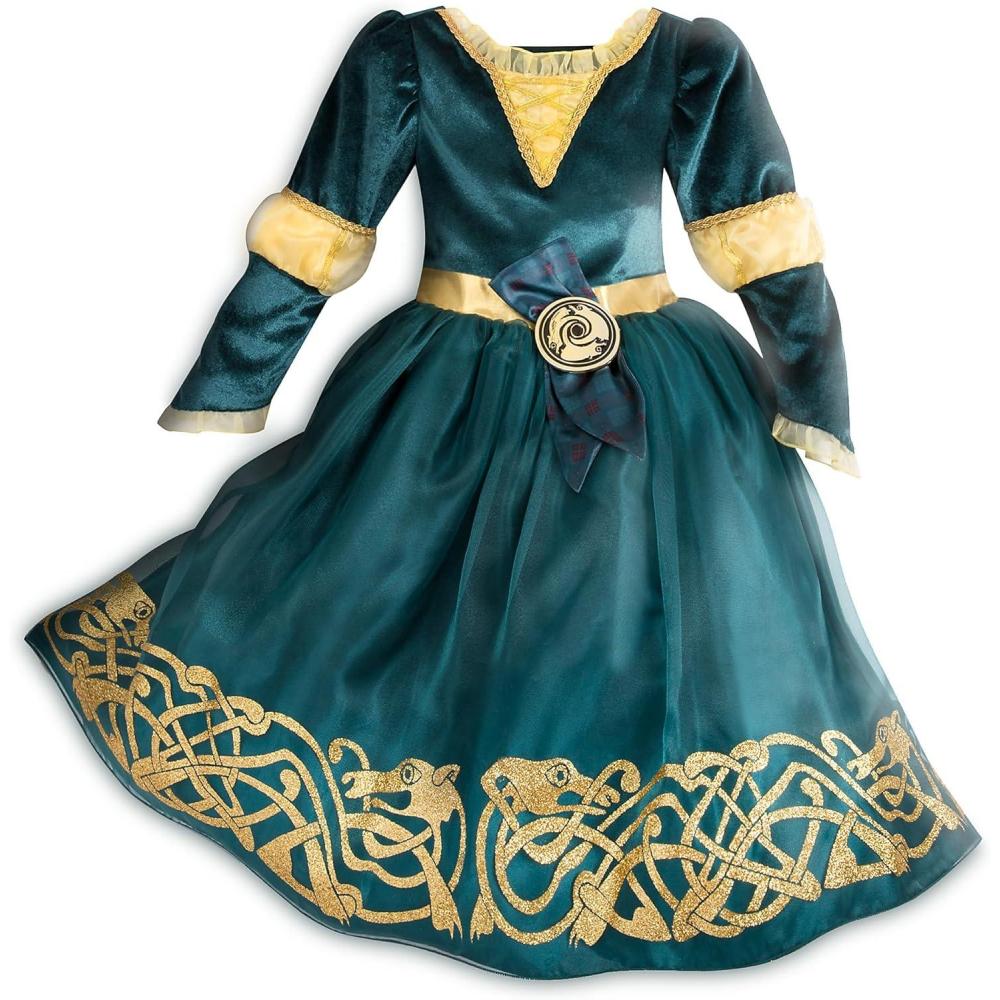 imageDISNEY STORE Official Princess Halloween Costume for Kids  Disney Princess Dresses  Dress up Clothes for Pretend PlayMerida