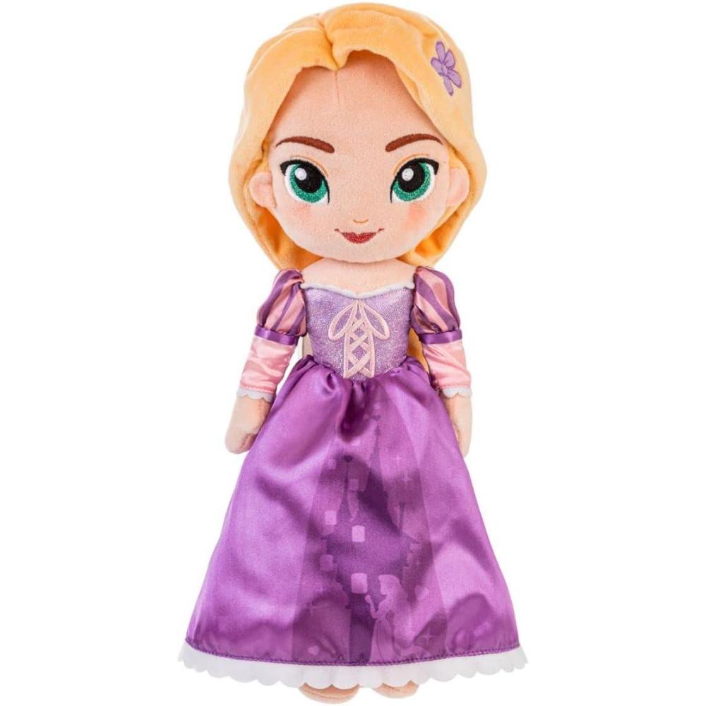 imageDISNEY STORE Official Princess Plush Doll Mulan Medium 14 Inches Soft Plushy with Embroidered Features Princess Toys for Girls Disney Dolls Stuffed Animals for GirlsRapunzel