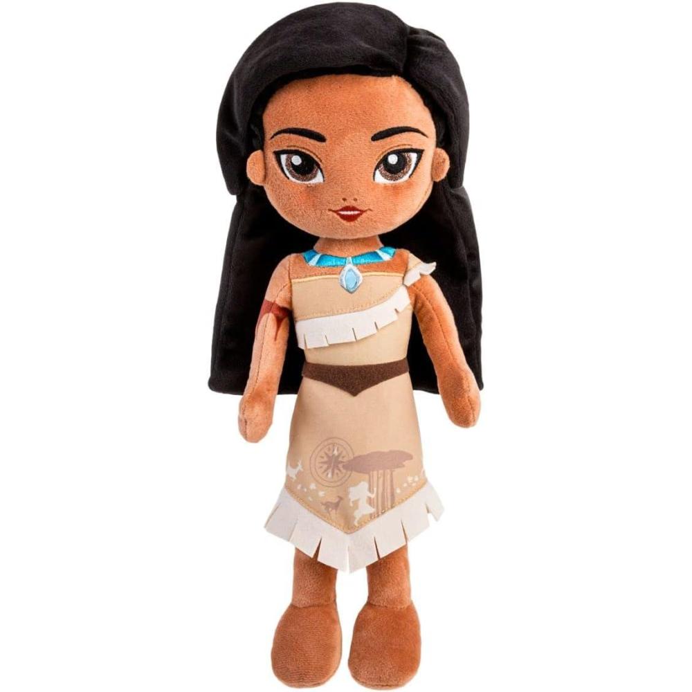 imageDISNEY STORE Official Princess Plush Doll Mulan Medium 14 Inches Soft Plushy with Embroidered Features Princess Toys for Girls Disney Dolls Stuffed Animals for GirlsPocahontas
