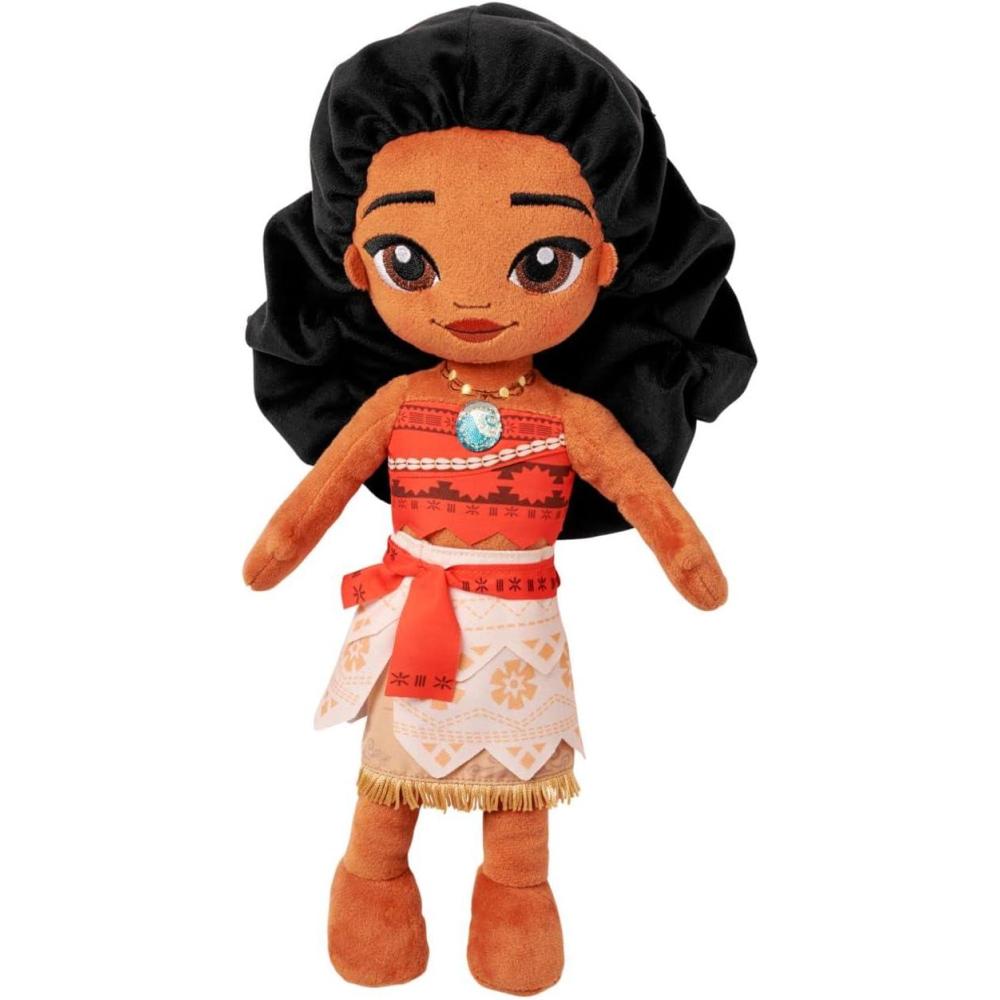 imageDISNEY STORE Official Princess Plush Doll Mulan Medium 14 Inches Soft Plushy with Embroidered Features Princess Toys for Girls Disney Dolls Stuffed Animals for GirlsMoana