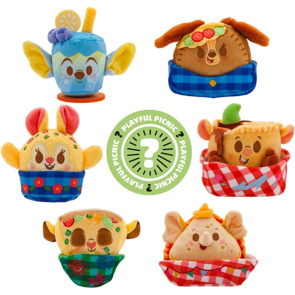 imageDisney Munchlings Terrifying Treats Collection  Mystery Box  Plush Toys  Scented  Detailed Micro Plush Sculpting Embroidered Features Soft ampamp Squeezable Fill Blind Pack 1 of 7 CharactersPlayful Picnic