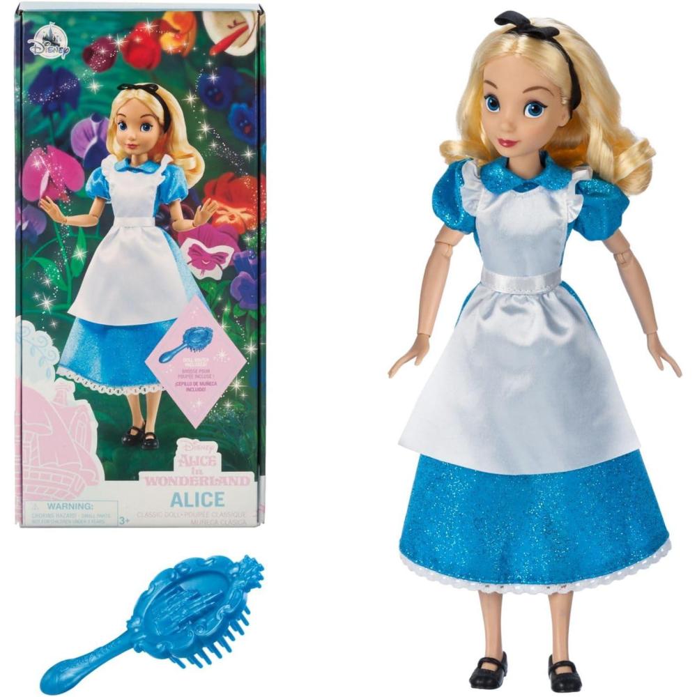 imageDisney Store Girls Princess Classic Doll Merida 11 Inches Includes Brush with Molded Details Fully Posable Toy in Classic OutfitAlice