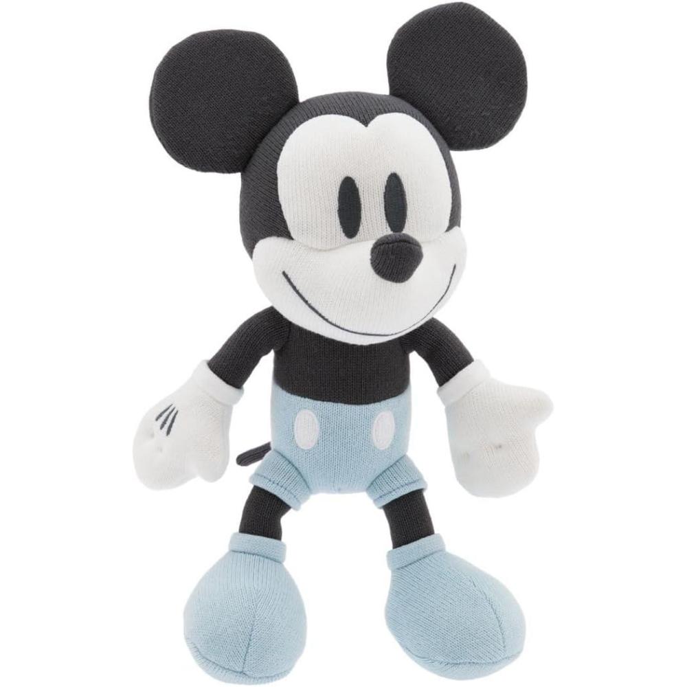 imageDisney Store My First Plush for Baby Mickey Mouse Stuffed Animals for Babies with Pastel Colors Ribbed Knit Embroidered Features Super Soft and Huggable Cute Plushies for All Ages