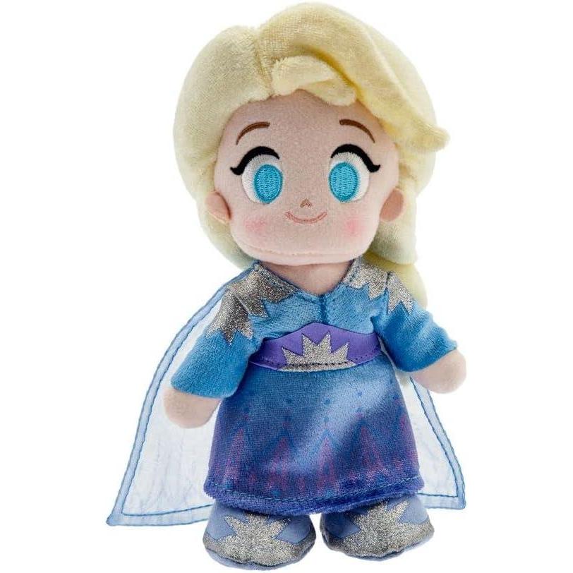 imageDisney Store Official Angel nuiMOs Plushie  Soft Plush with Embroidered Features Poseable Hands ampamp Turning Head Magnetic Hands for Holding 6 Inches Dress Up with nuiMOs OutfitsElsa