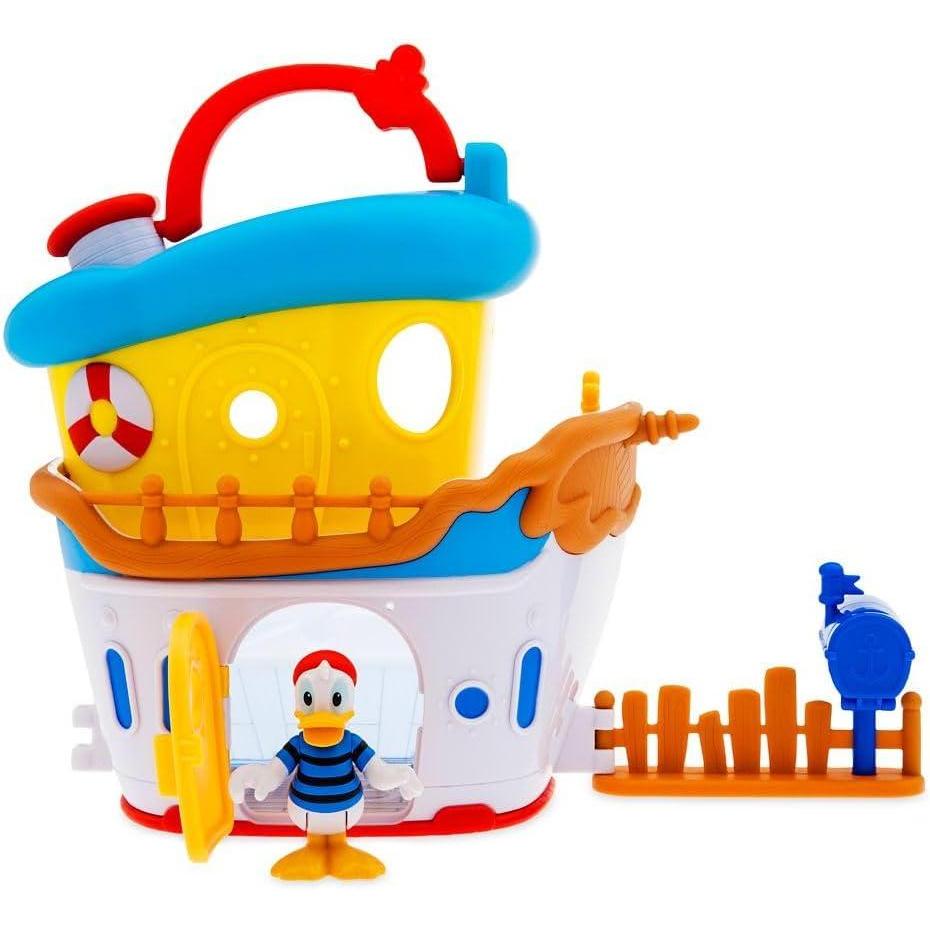 imageDisney Store Official Mickey Mouse Clubhouse Toys Play Set  Interactive Playhouse Junior Mickey Mouse Toys  Poseable Mickey ampamp Pluto Figures 13Piece Set Perfect for ToddlersDonald Duck