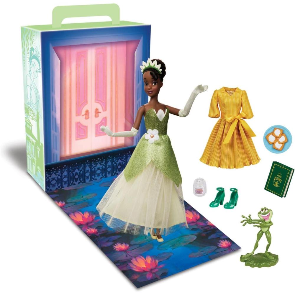 imageDisney Store Official Princess Story Doll  Tinker Bell from Peter Pan 11 Inches Includes Coloring Area and Additional Dress Classic Outfit Perfect for GirlsTiana