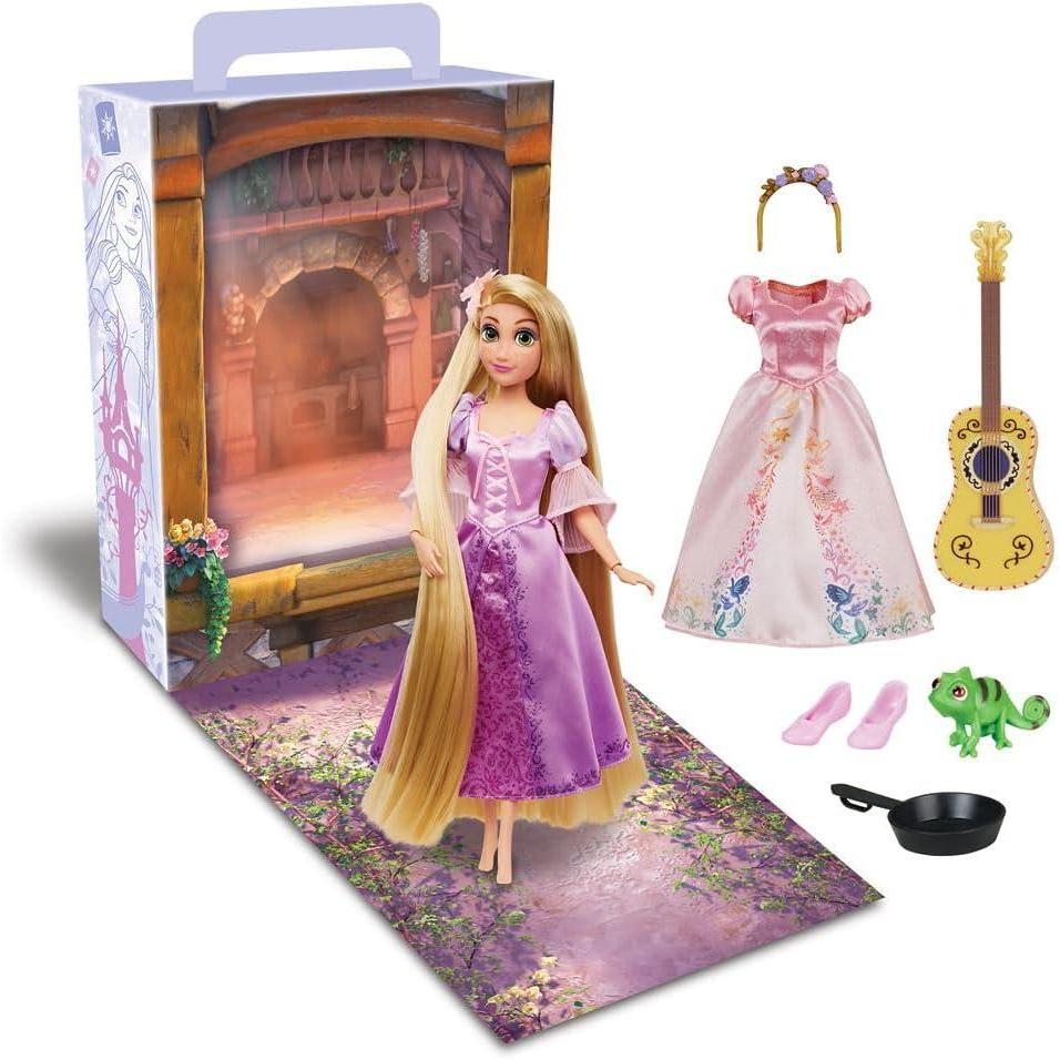 imageDisney Store Official Princess Story Doll  Tinker Bell from Peter Pan 11 Inches Includes Coloring Area and Additional Dress Classic Outfit Perfect for GirlsRapunzel