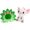 imageDISNEY STORE Official Mini MixIts Plushies  Alice  Cute Stuffed Animals  Mix ampamp Match Detachable Hats  Hook and Loop Strap  Plush Toys for Kids and Collectors 7 InchPua