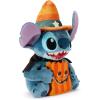 imageDISNEY STORE Official Minnie Mouse Halloween Plush  Disney Halloween Stuffed Animal with Embroidered Features Detailed Plush Sculpting Satin Print Dress Bow Felt Teeth and Cyclops EyeStitch