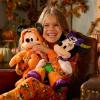 imageDISNEY STORE Official Minnie Mouse Halloween Plush  Disney Halloween Stuffed Animal with Embroidered Features Detailed Plush Sculpting Satin Print Dress Bow Felt Teeth and Cyclops EyeMinnie