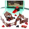 imageDisney Store Action Toys Pixar Car Play Set  Toolbox Case with Lightning McQueen ampamp Tow Mater Die Cast Cars Launcher Junkyard Shack and Accessories  Inspired by Disney Pixar Cars Films ampamp Cars LandMater