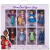 imageDisney Store Dolls ampamp Games Once Upon a Story Princess Toys Set with 8 Poseable Mini Dolls Cinderella Ariel Belle Tiana Rapunzel Elsa Moana ampamp Mirabel  Reusable Window Carry Case with Handle
